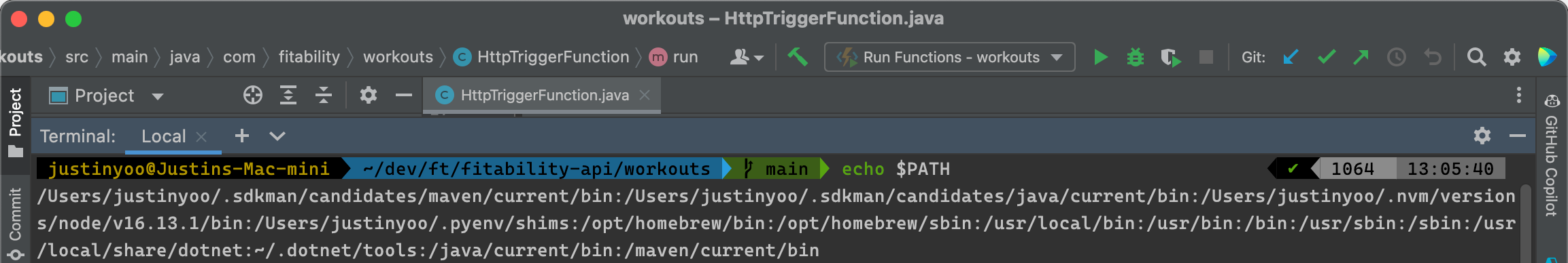 $PATH value from Finder-launched IntelliJ