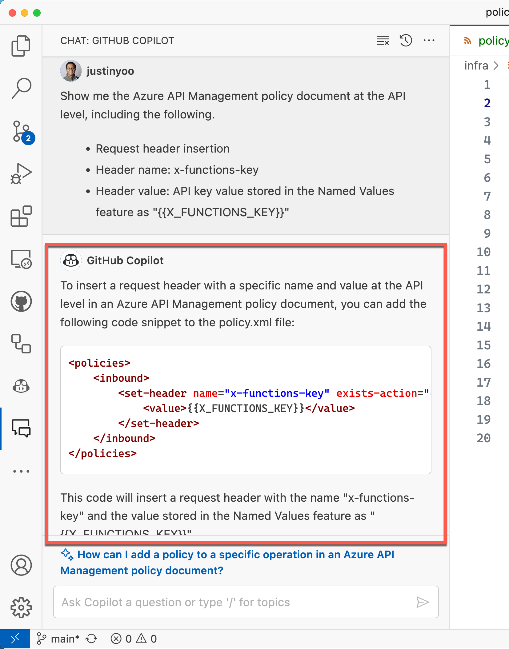 GitHub Copilot For Azure API Management Policies DevKimchi